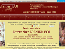 Tablet Screenshot of grenier1900.com